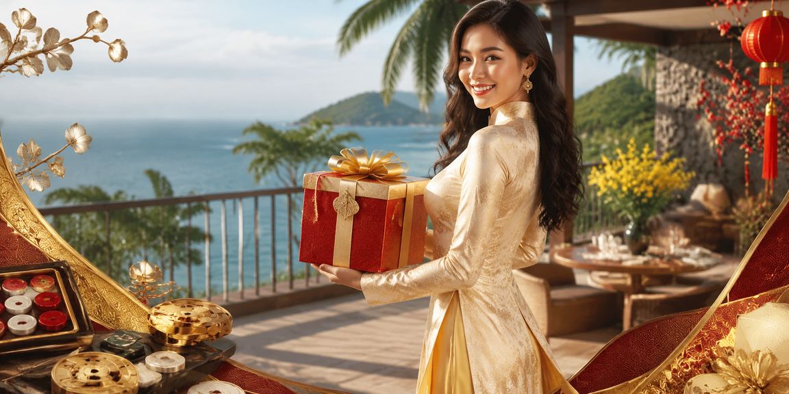 Không gian Buôn Ma Thuột với áo dài minh họa trải nghiệm game bài