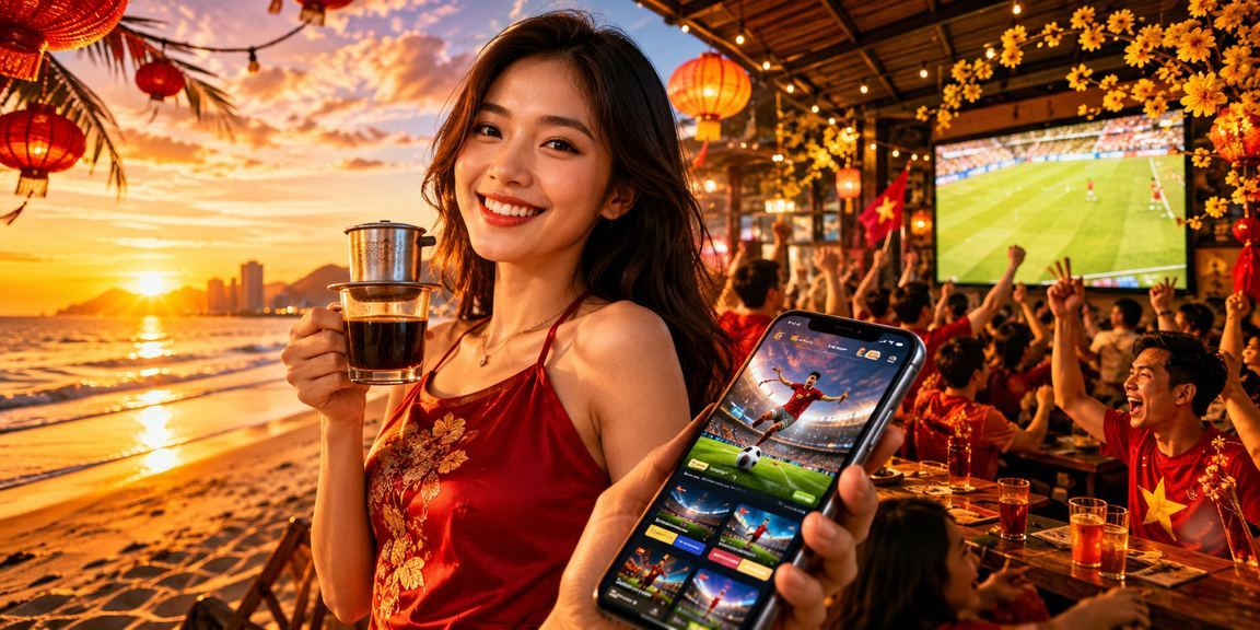 Người dùng tại Đà Nẵng truy cập giải trí di động trong không gian cà phê