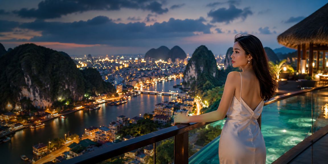 Bối cảnh Ninh Bình minh họa kiểm tra tài khoản và thanh toán VND